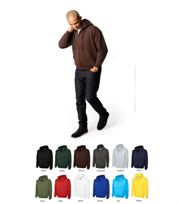 Uneek UC504 Classic Full Zip Hooded Sweatshirt